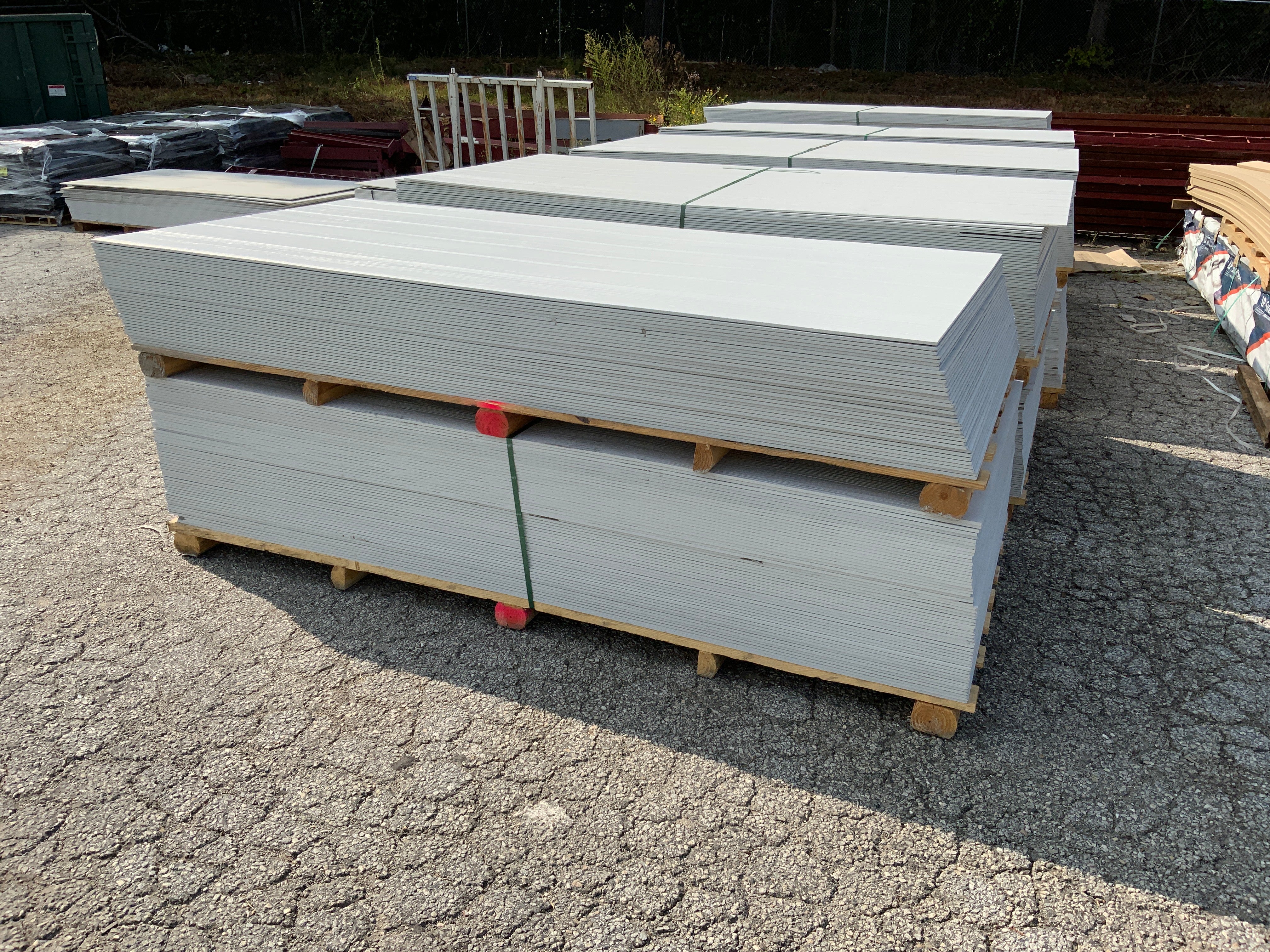 4' x 10’ Smooth Siding Panels Fiber Cement, Primed White