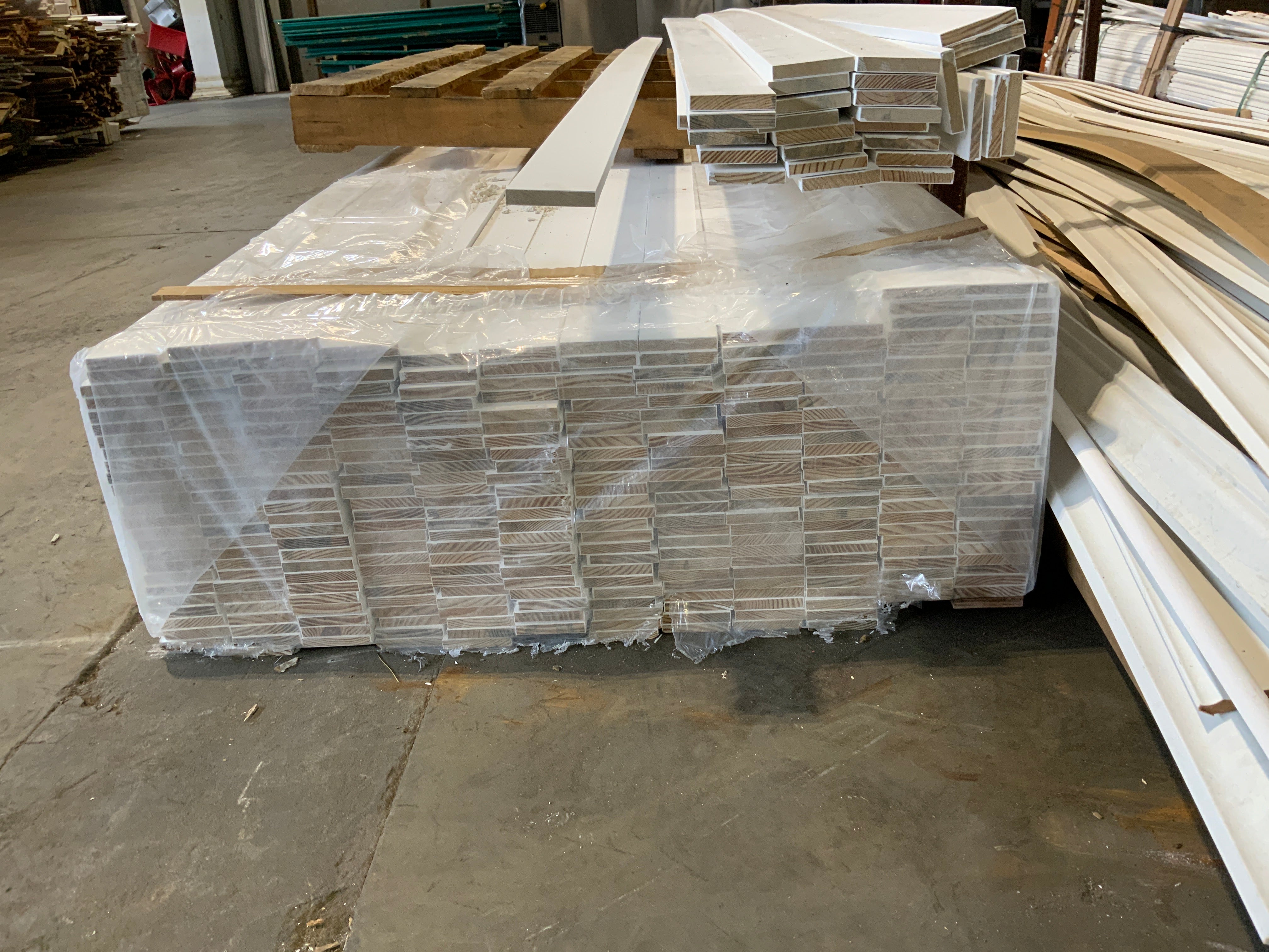 1in x4in x12ft (1/2in x3-1/4in x12ft) Primed White Trim Board