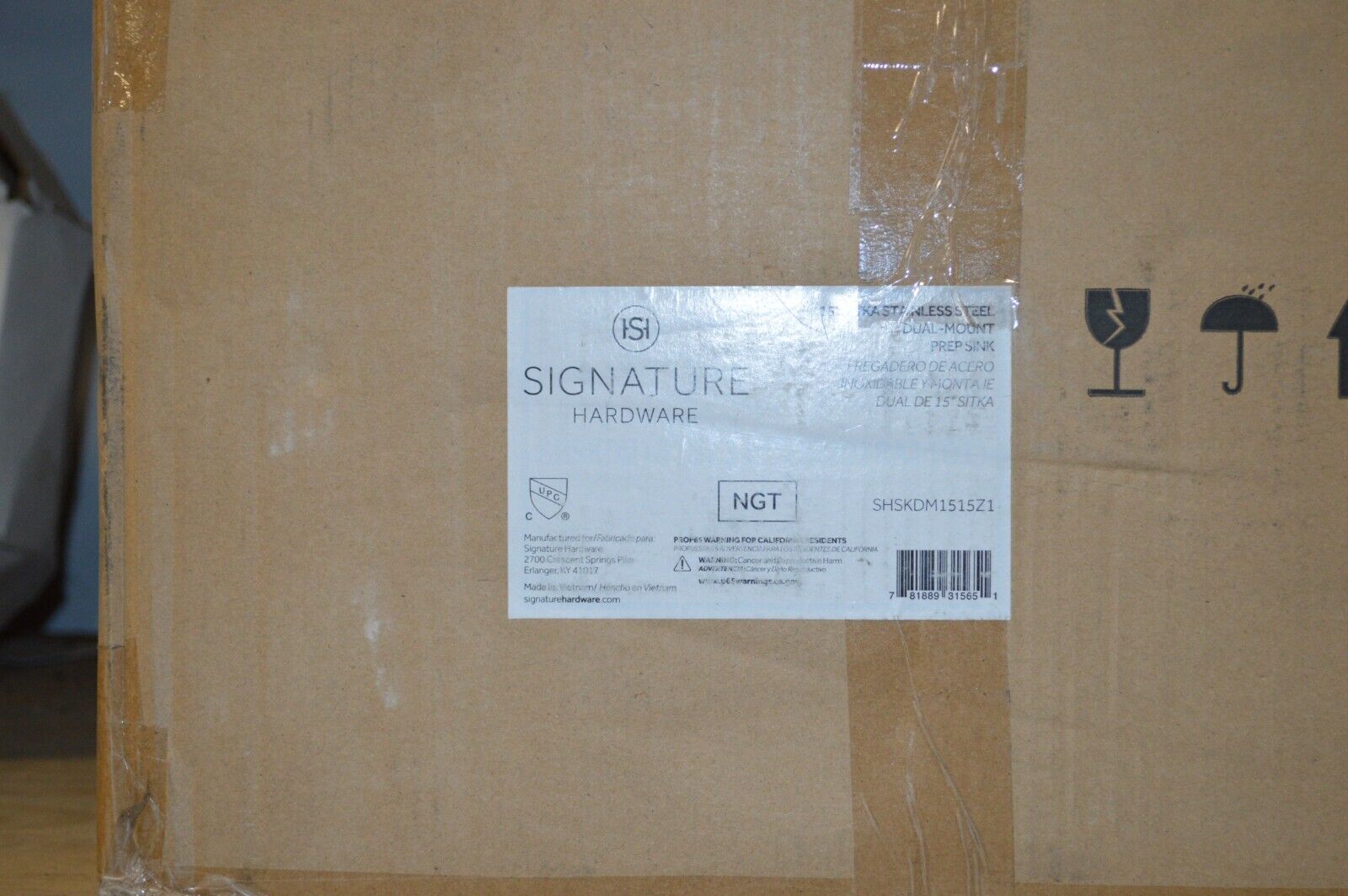Signature Hardware Sitka 18" Drop In or Undermount Single Basin Stainless Steel