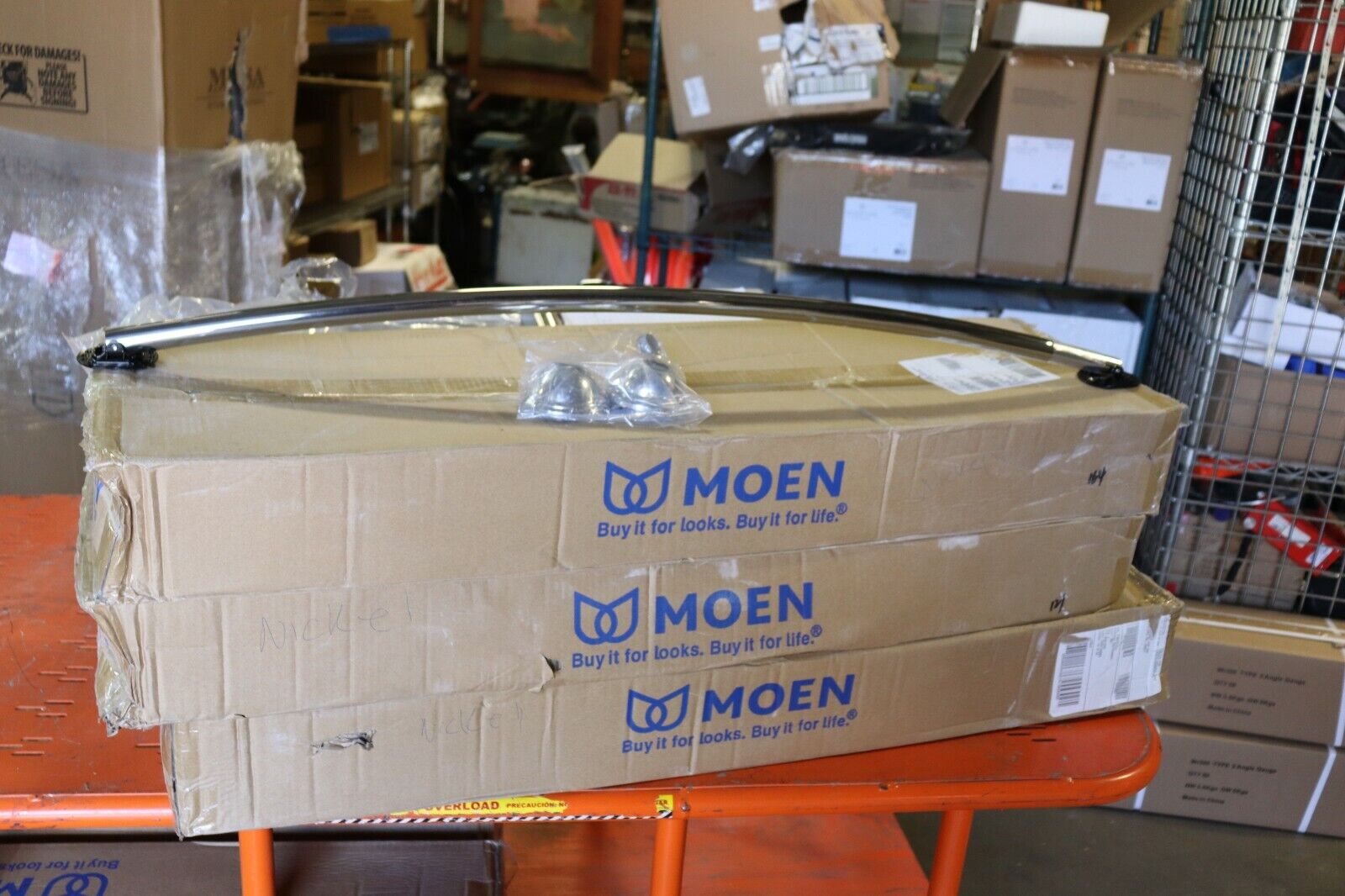 Moen 54" - 72" Adjustable Length Curved Shower Rod, CSR2160CH