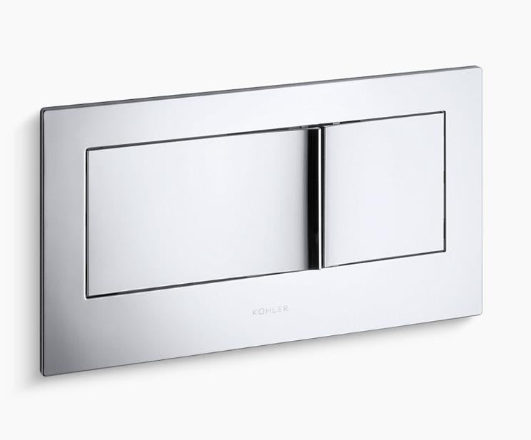 Kohler Flush actuator plate for 2"x6" in-wall tank and carrier system