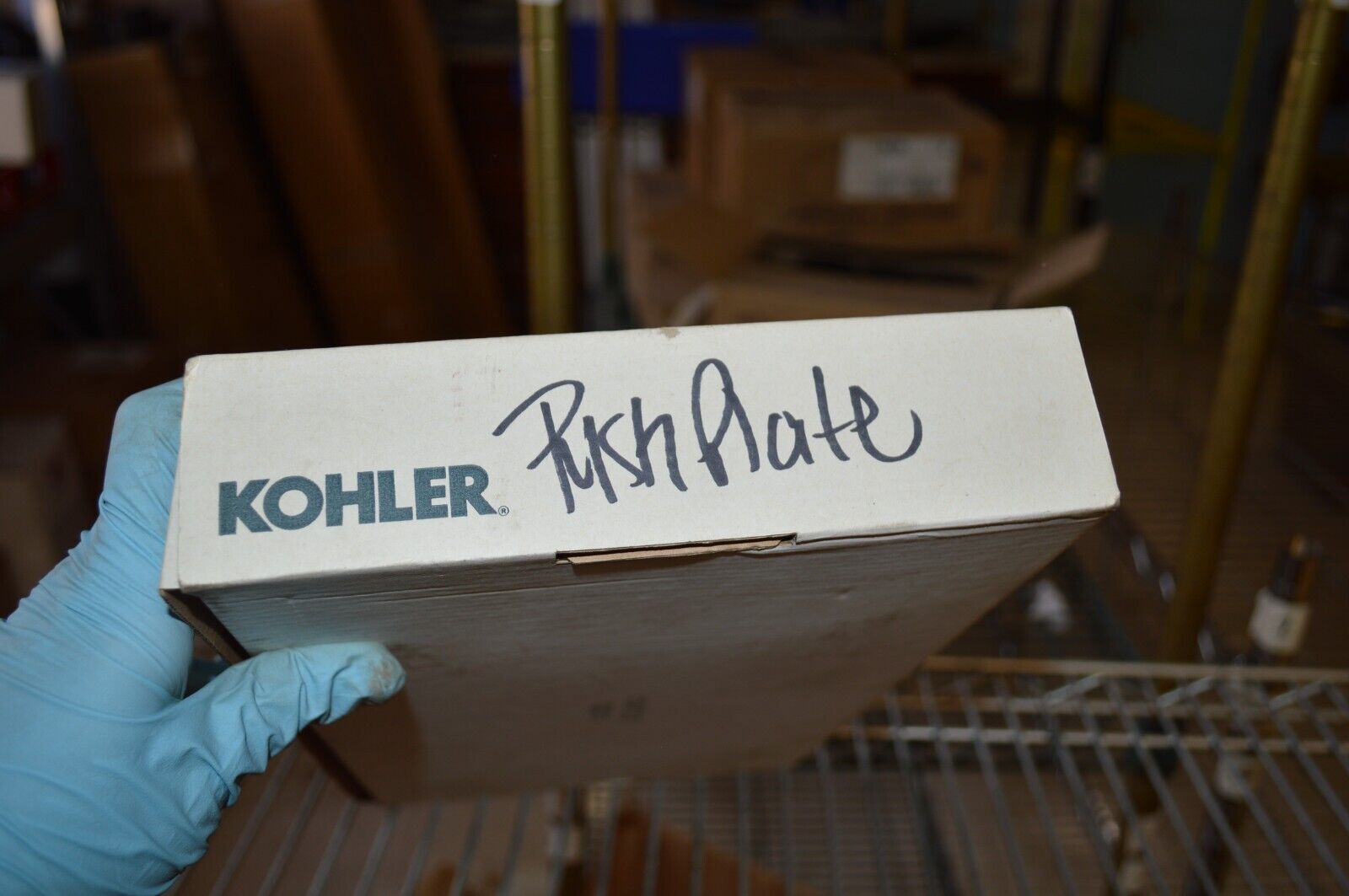 Kohler Flush actuator plate for 2"x6" in-wall tank and carrier system