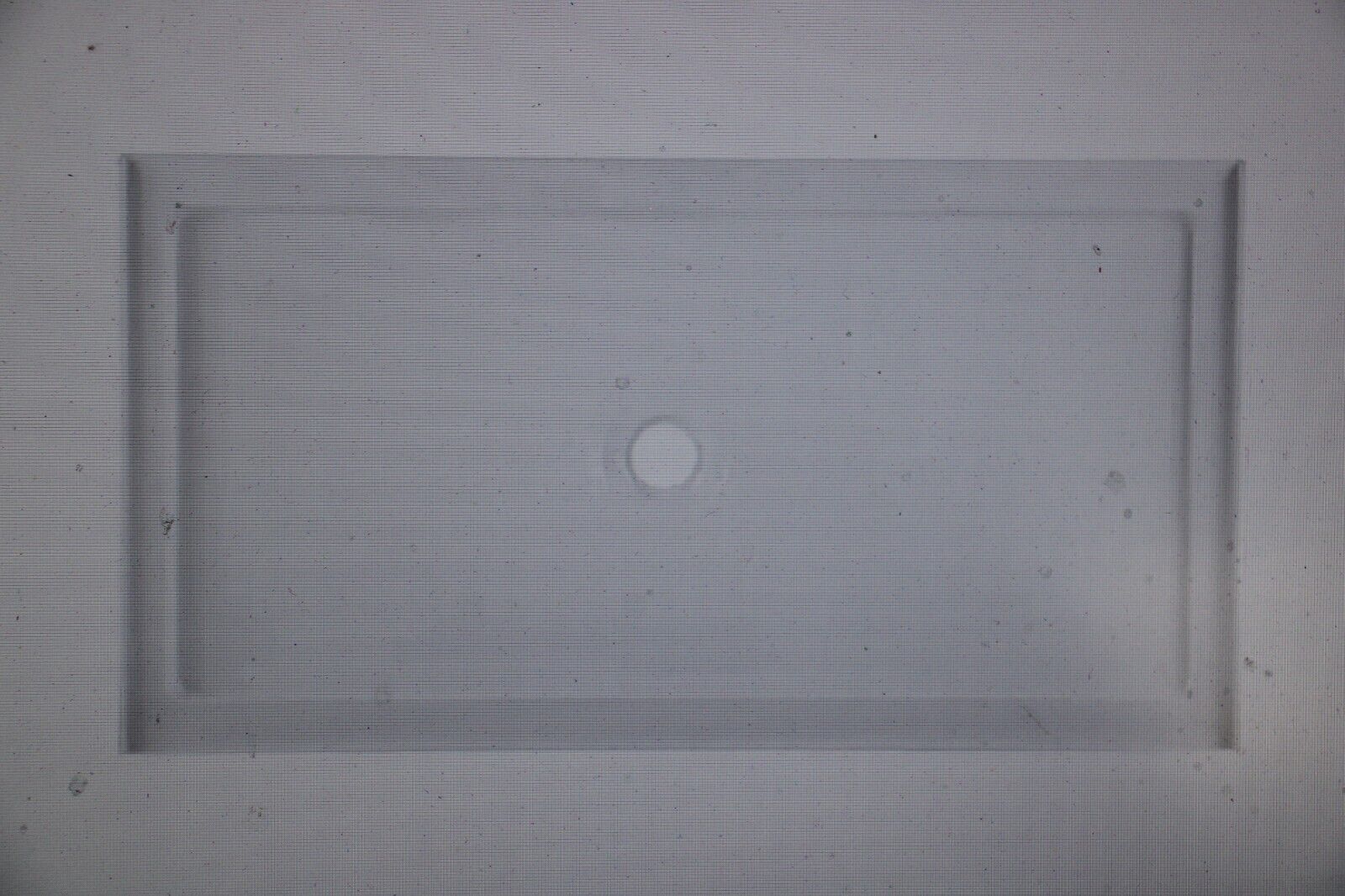 SIGNATURE HARDWARE 60" x 36" Acrylic Shower Tray - Center Drain - White