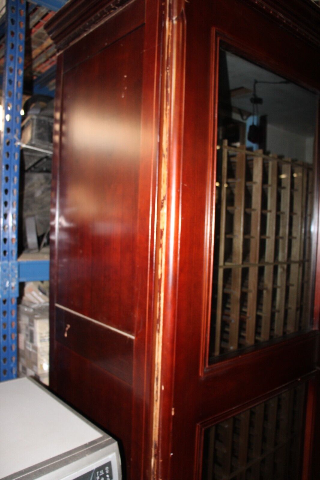 Used Custom Wine Cabinet w/ Cellar Pro Cooling System - Holds 256 Bottles