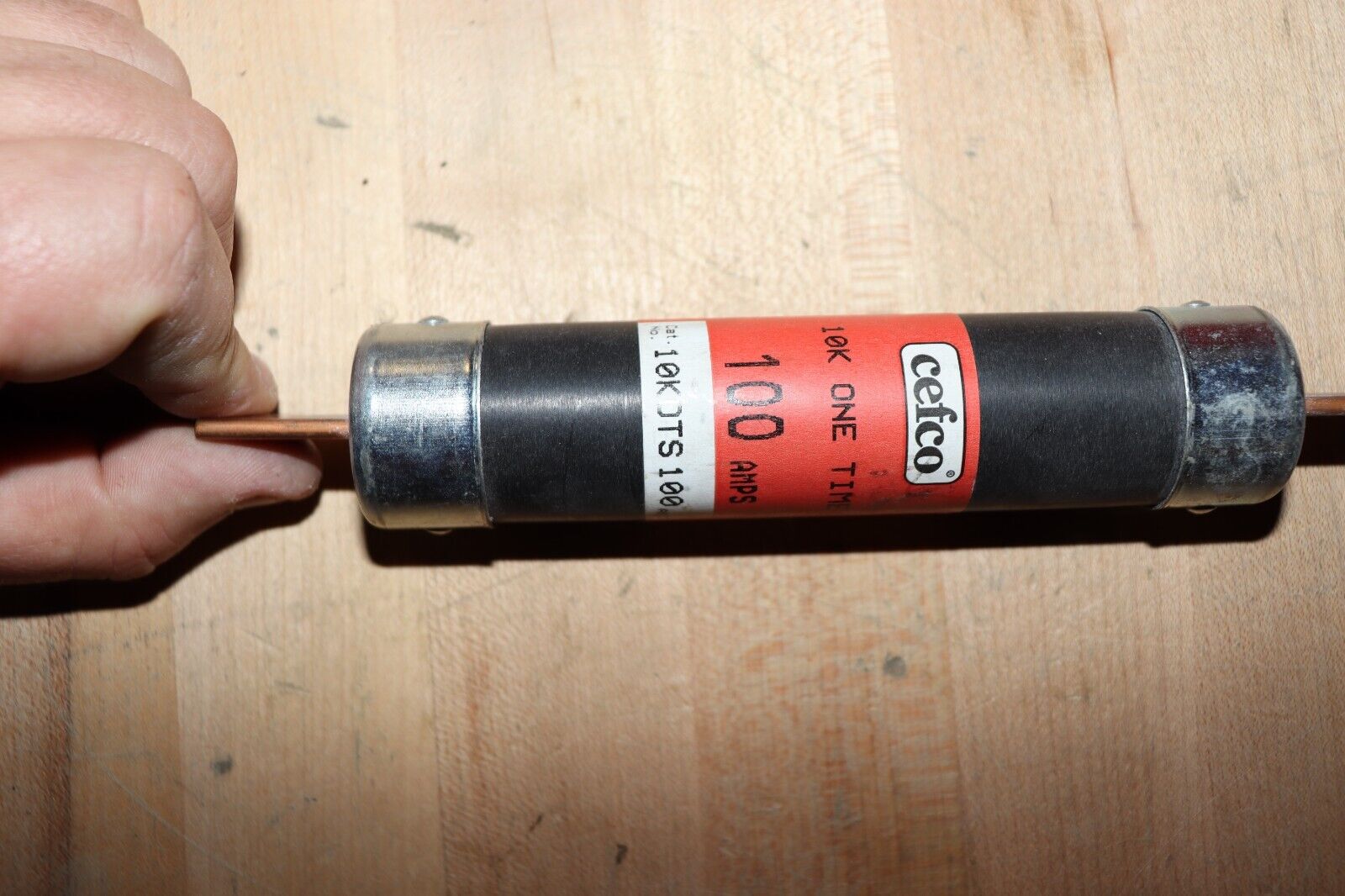 CEFCO 10KOTS100 100A 600V FUSE CLASS H IR 10KA