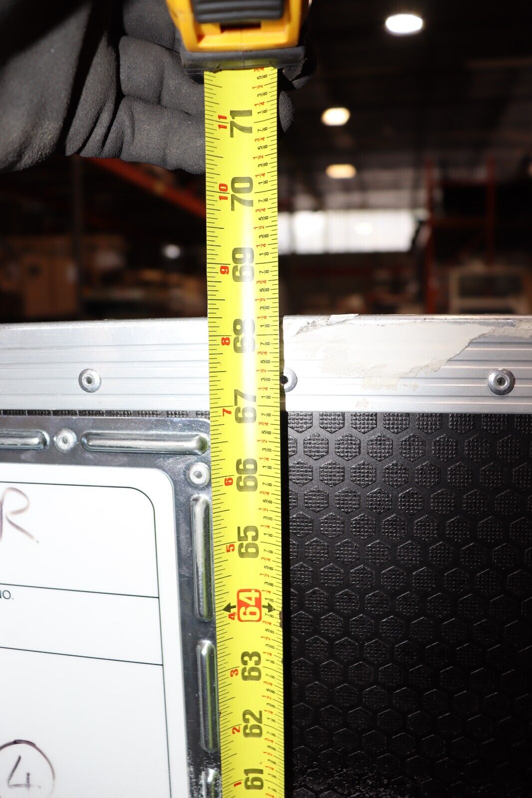 Road Case LARGE 95"x32"x68" Set Square Staging Travel Case, w/ Casters, Black