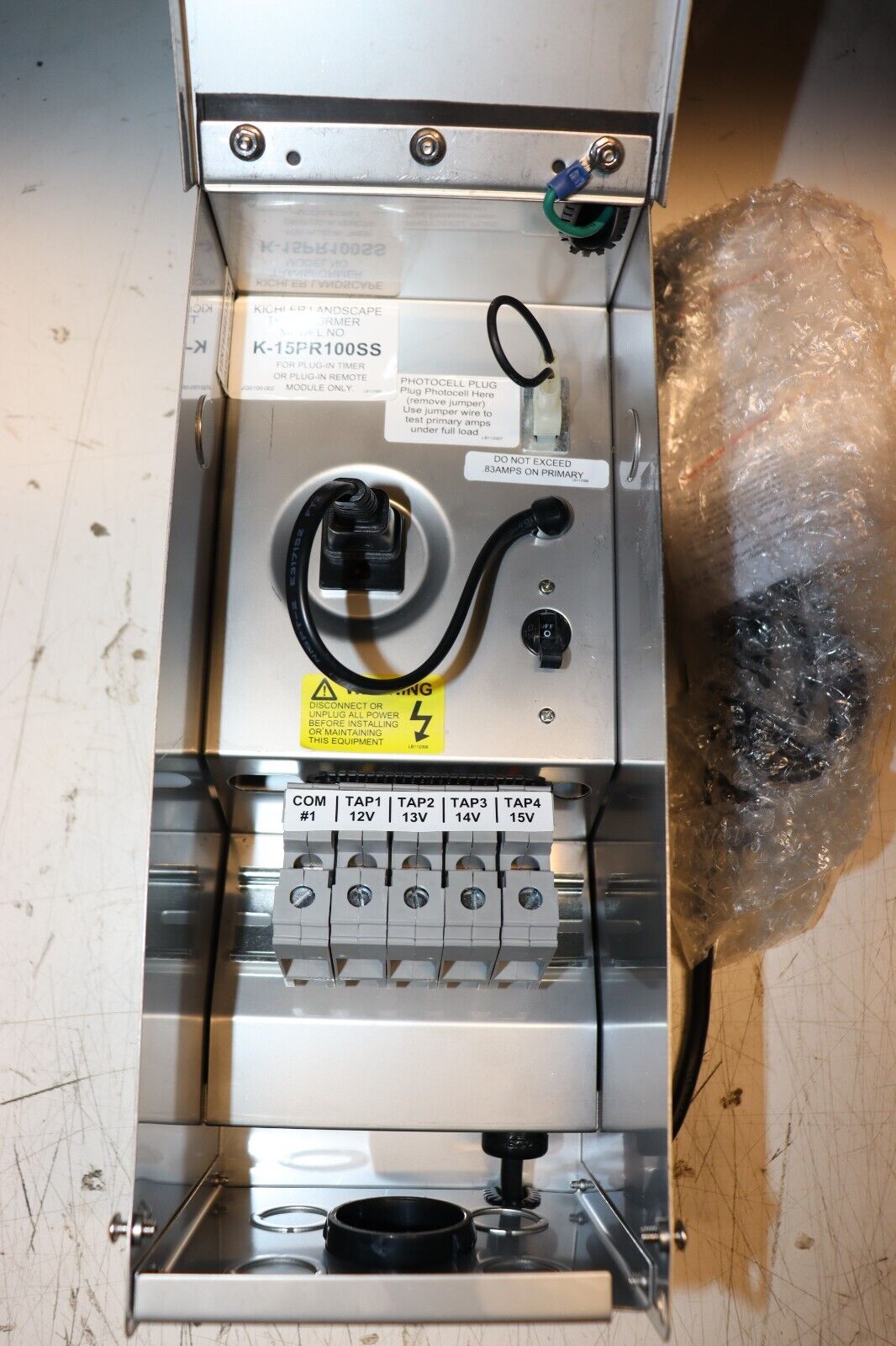 Kichler 300W Pro Series Transformer in Stainless Steel, 15PR300SS