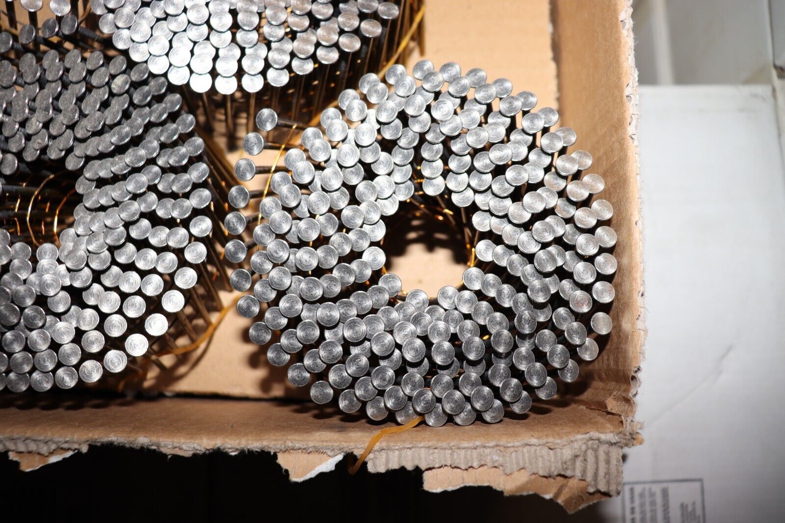 4,500 - 2-3/8" x .113 Collated Brite Smooth Shank Full Round Head Framing Nails