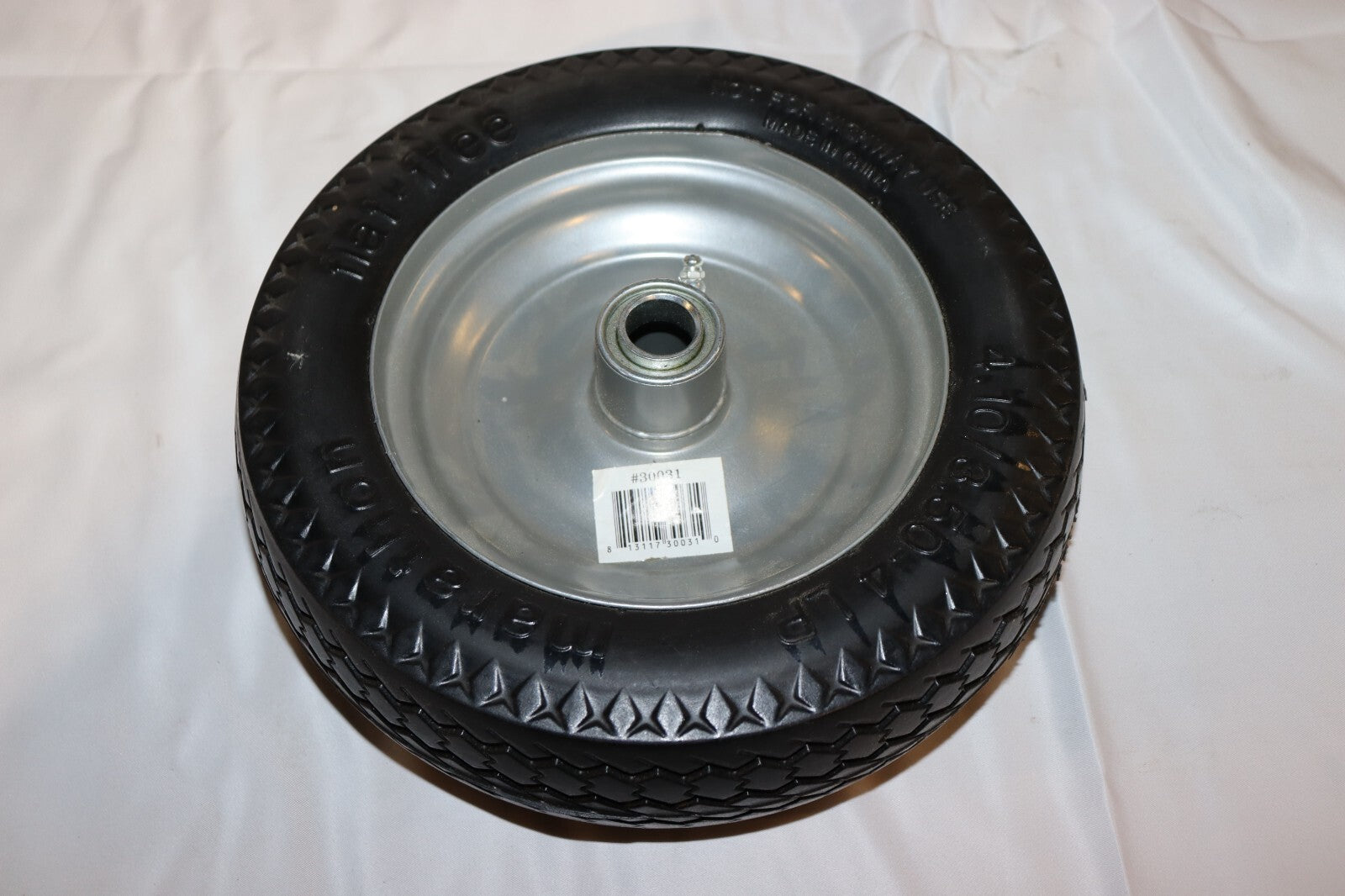 Marathon Flat Free Tire 30031 4.10/3.50-4 Sawtooth Tread 3.5" Centered Set Of 2