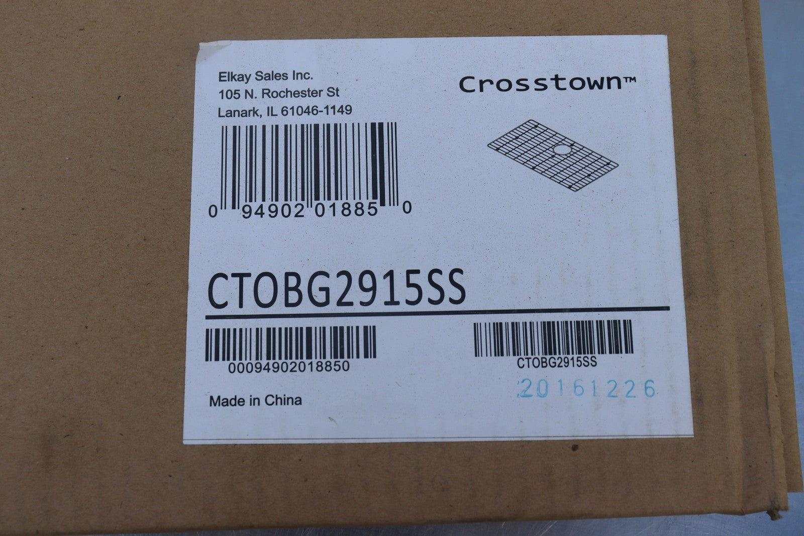 Elkay Kitchen Crosstown Sink Bottom Grid CTOBG2915SS 29.5” in x 15.75”
