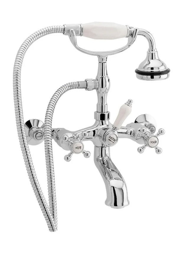 Classic Wall Mounted Tub Filler, Chrome, S5560101, Huntington Brass