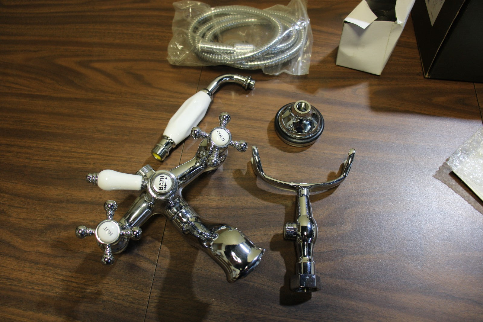 Classic Wall Mounted Tub Filler, Chrome, S5560101, Huntington Brass