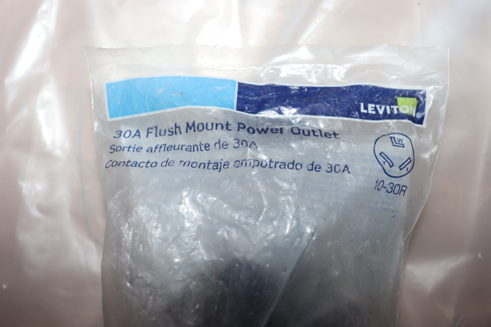 Dryer Receptacle Outlet 30-Amp 3-Wire W/Ground 125/250V NEMA 10-30R Leviton NEW