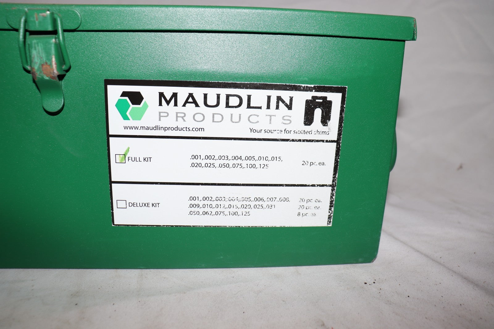 Maudlin Products MSD5-FK Slotted Shim Assortment D - 5 X 5", 260PK