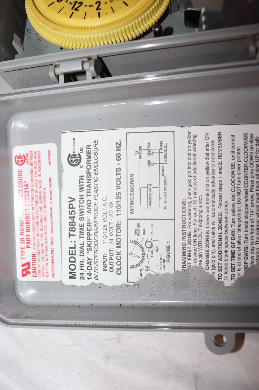 Intermatic T8845PV S125-Volt Mechanical Cycle and Irrigation Timer Switch