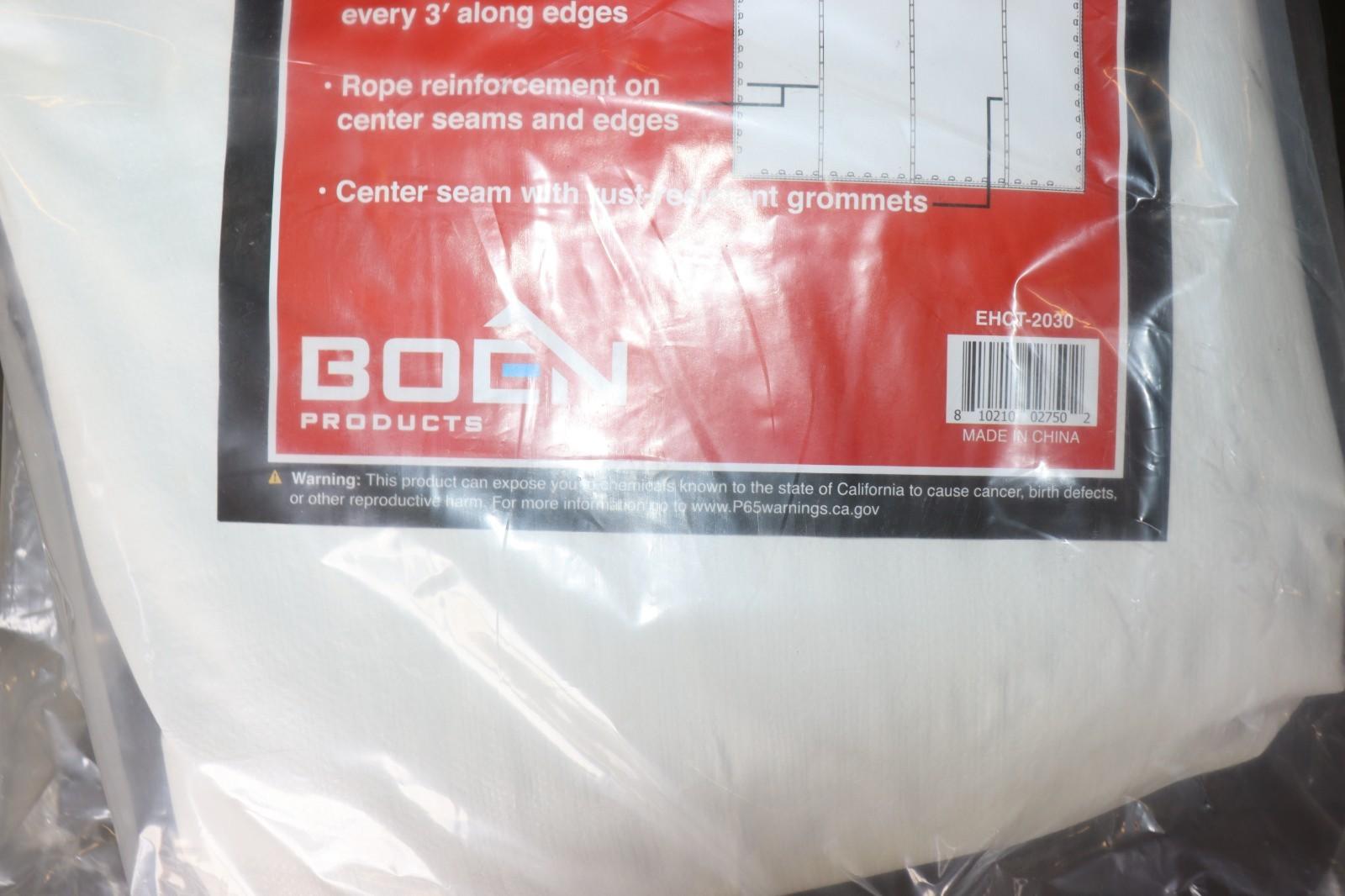 20' X 30' Fire Retardant Extreme Heavy Duty White Tarp 14 MIL