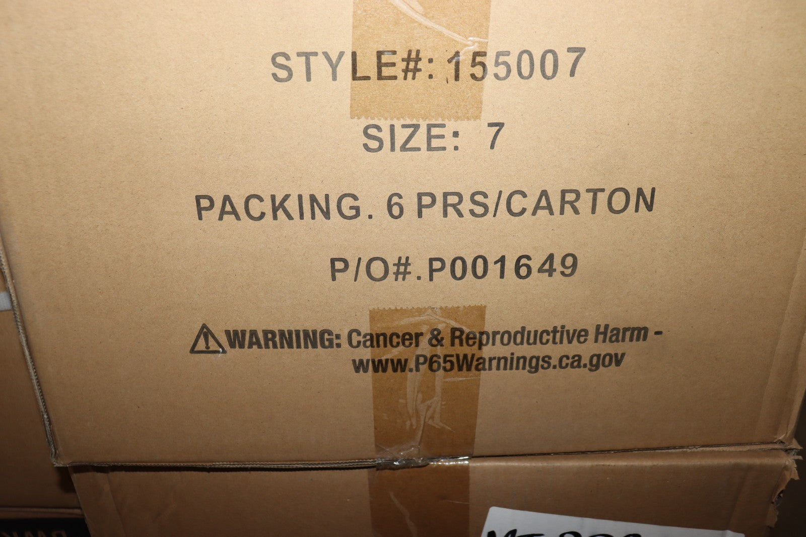 BOX OF 6 PAIR - DuraWear 1550 Plain Toe PVC Boots, 16" Tall, Size 7