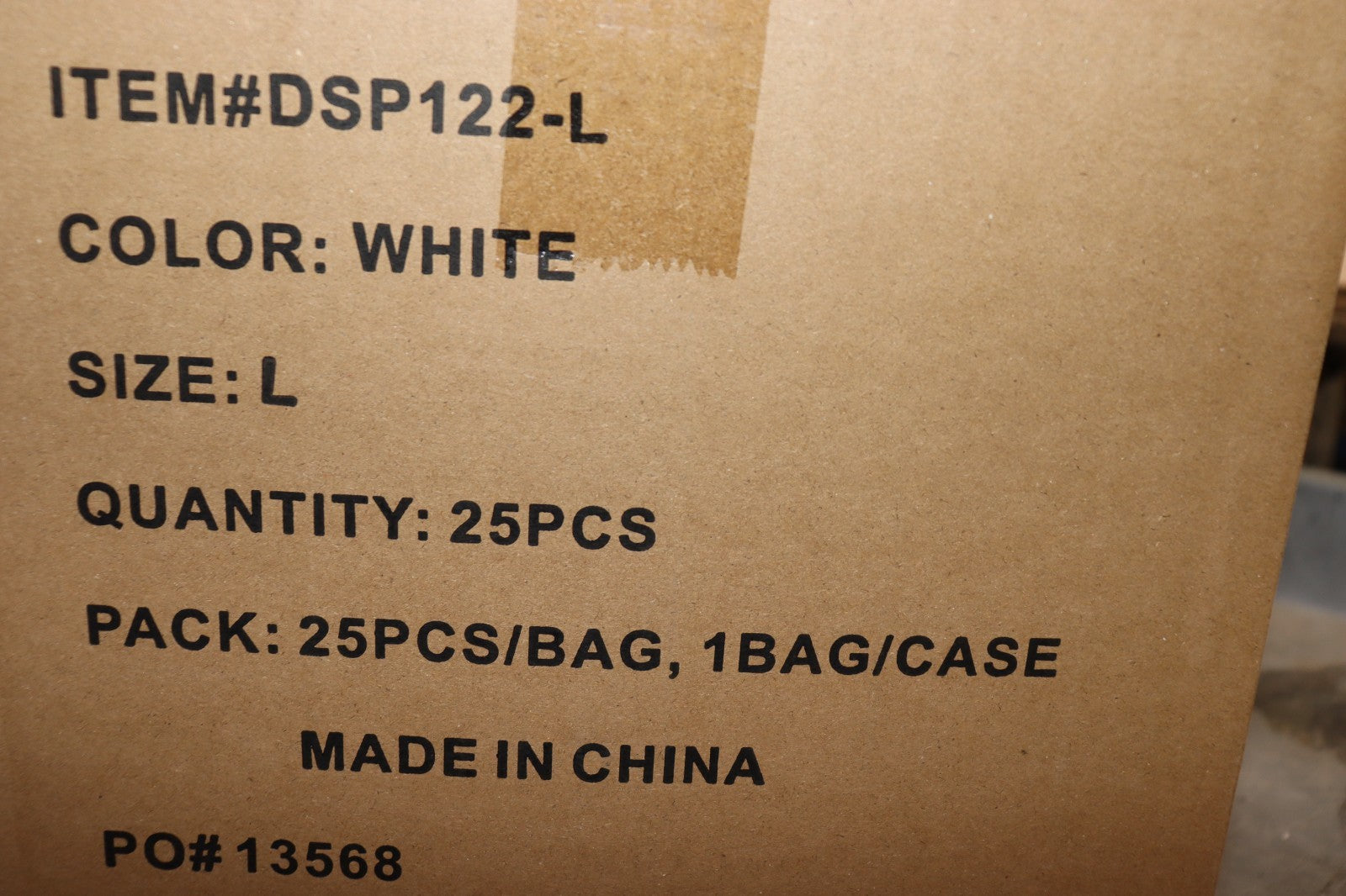 Daniel Safety Products DSP122-L, Large, White Coveralls, Zipper Front, 25 PACK