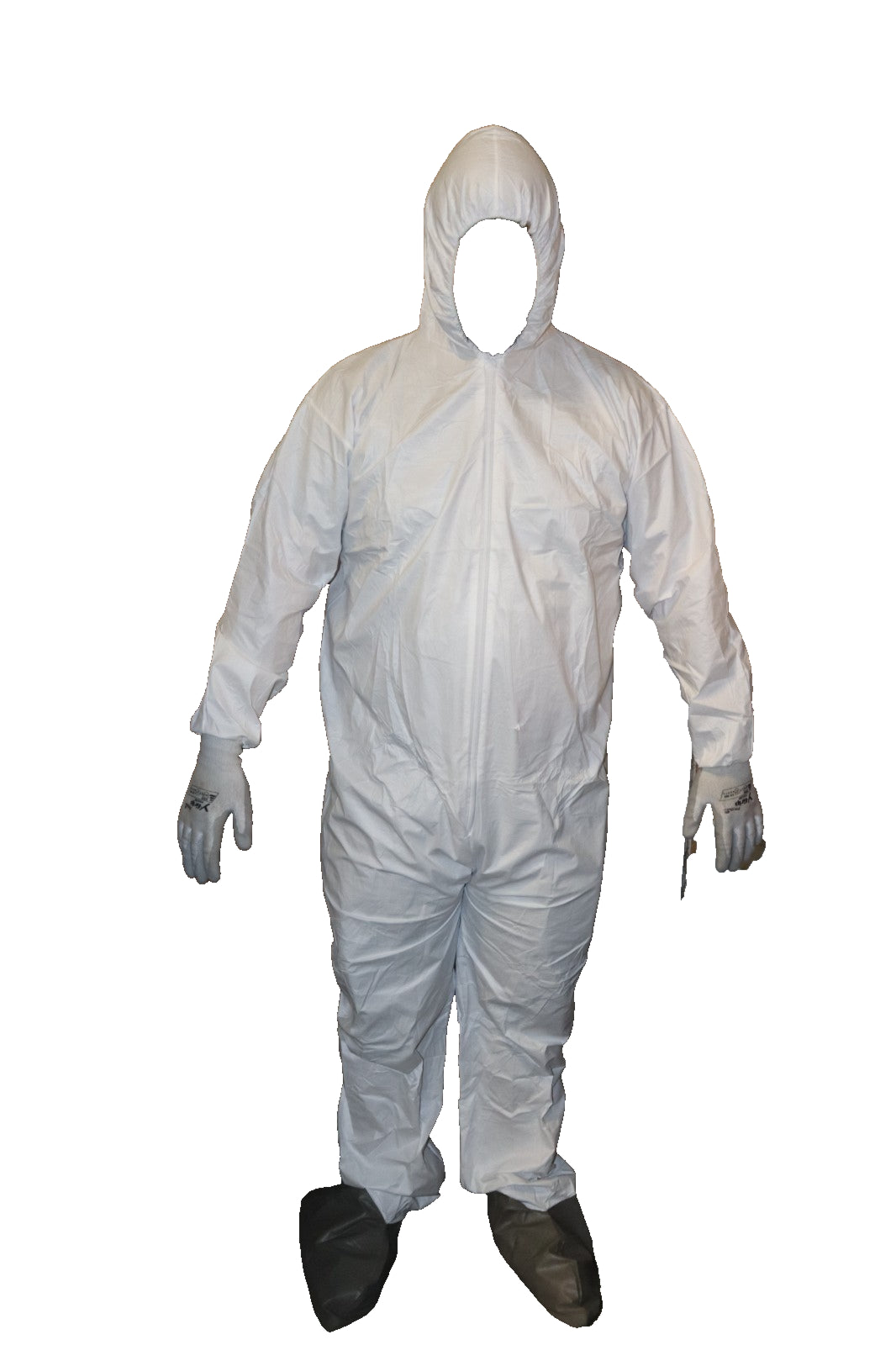 Daniel Safety Products DSP122-L, Large, White Coveralls, Zipper Front, 25 PACK