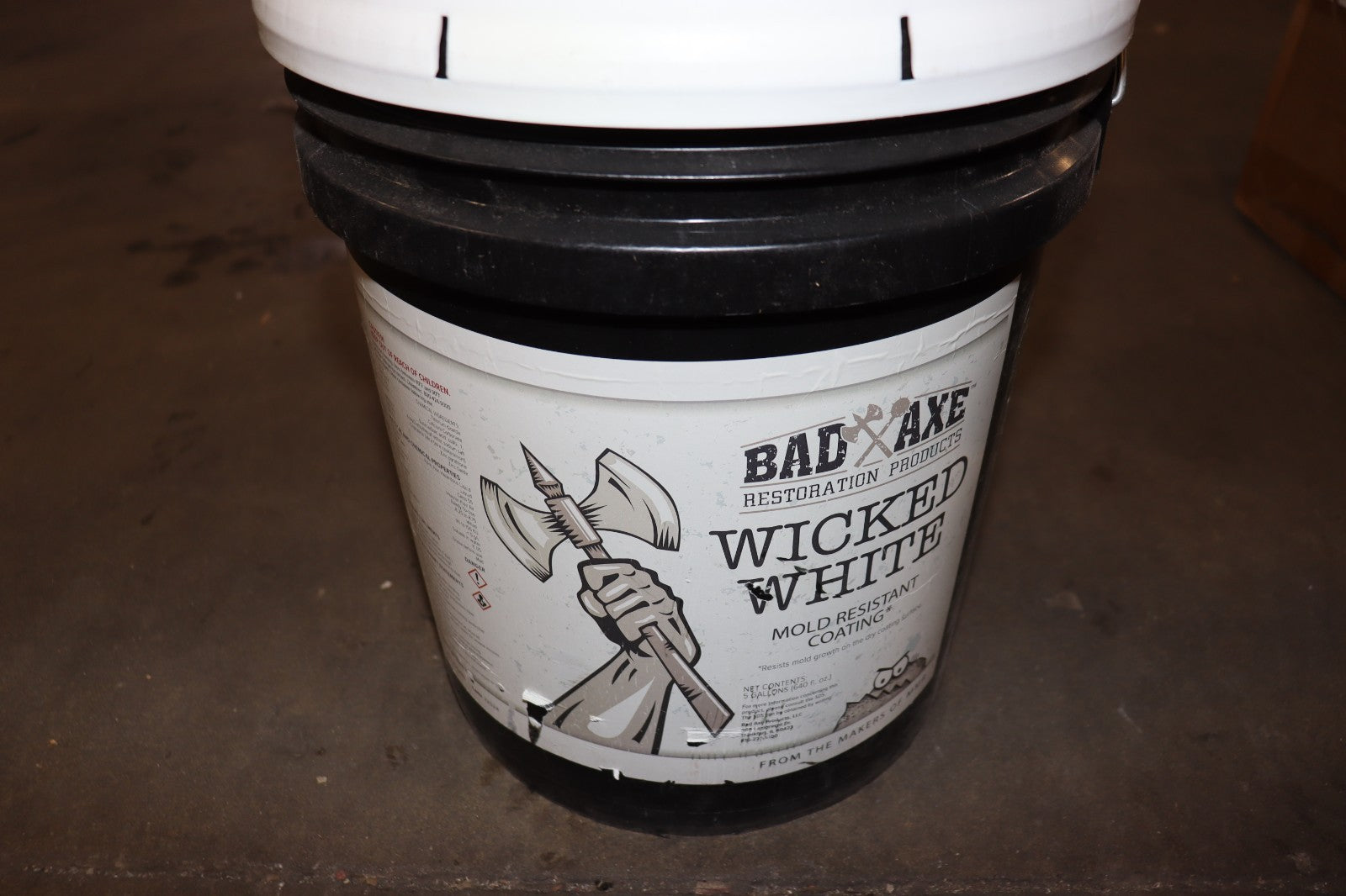 Bad Axe Wicked White 5 Gallon Mold Resistant Coating