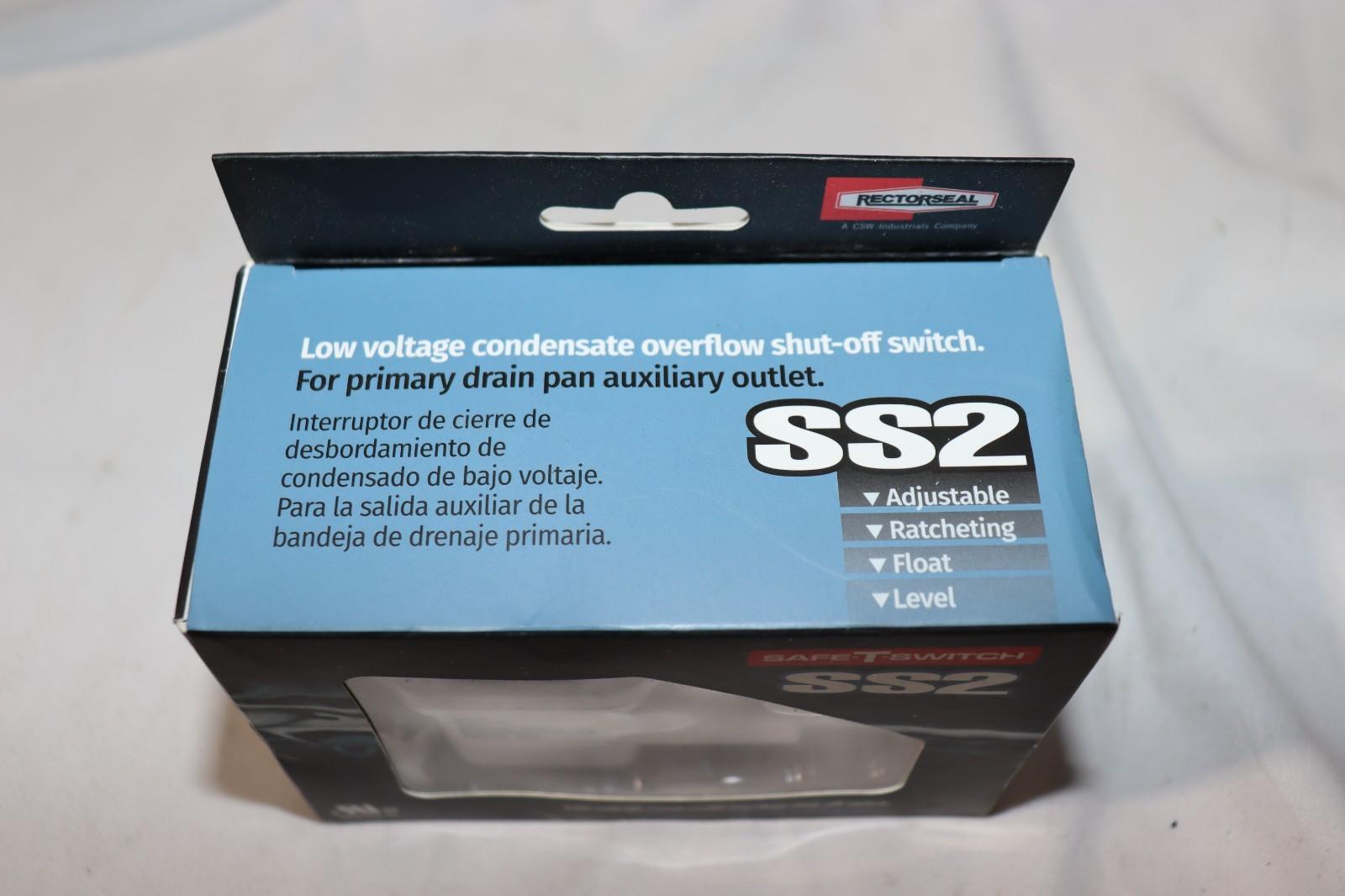 Rectorseal, Safe-T-Switch, SS2, Condensate Overflow Shut-Off Switch, Brand New