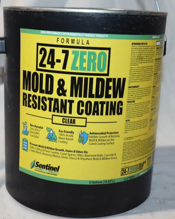 Sentinel Clear 1 Gallon Formula 24-7 Zero Mold and Mildew Coating