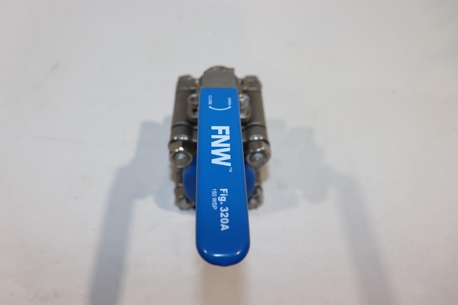 NEW FNW 320A 1-1/4" STAINLESS STEEL FULL PORT BALL VALVE CF8M 1500CWP FNW320