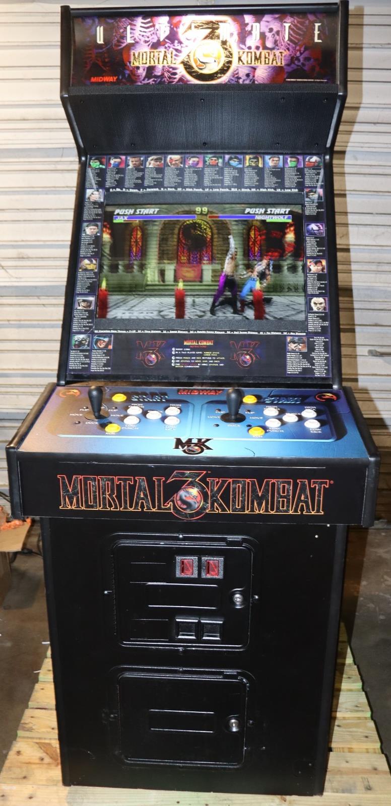 MORTAL KOMBAT 3 ULTIMATE ARCADE MACHINE by MIDWAY 1995 (Excellent Condition)