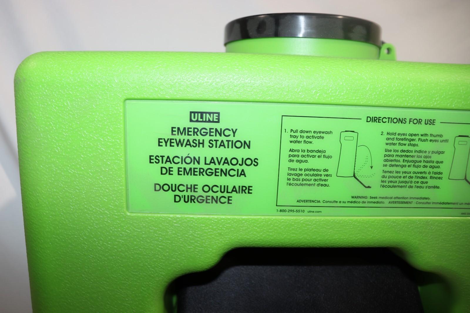 Uline Eyewash Station Slim Flow H-9832, Used