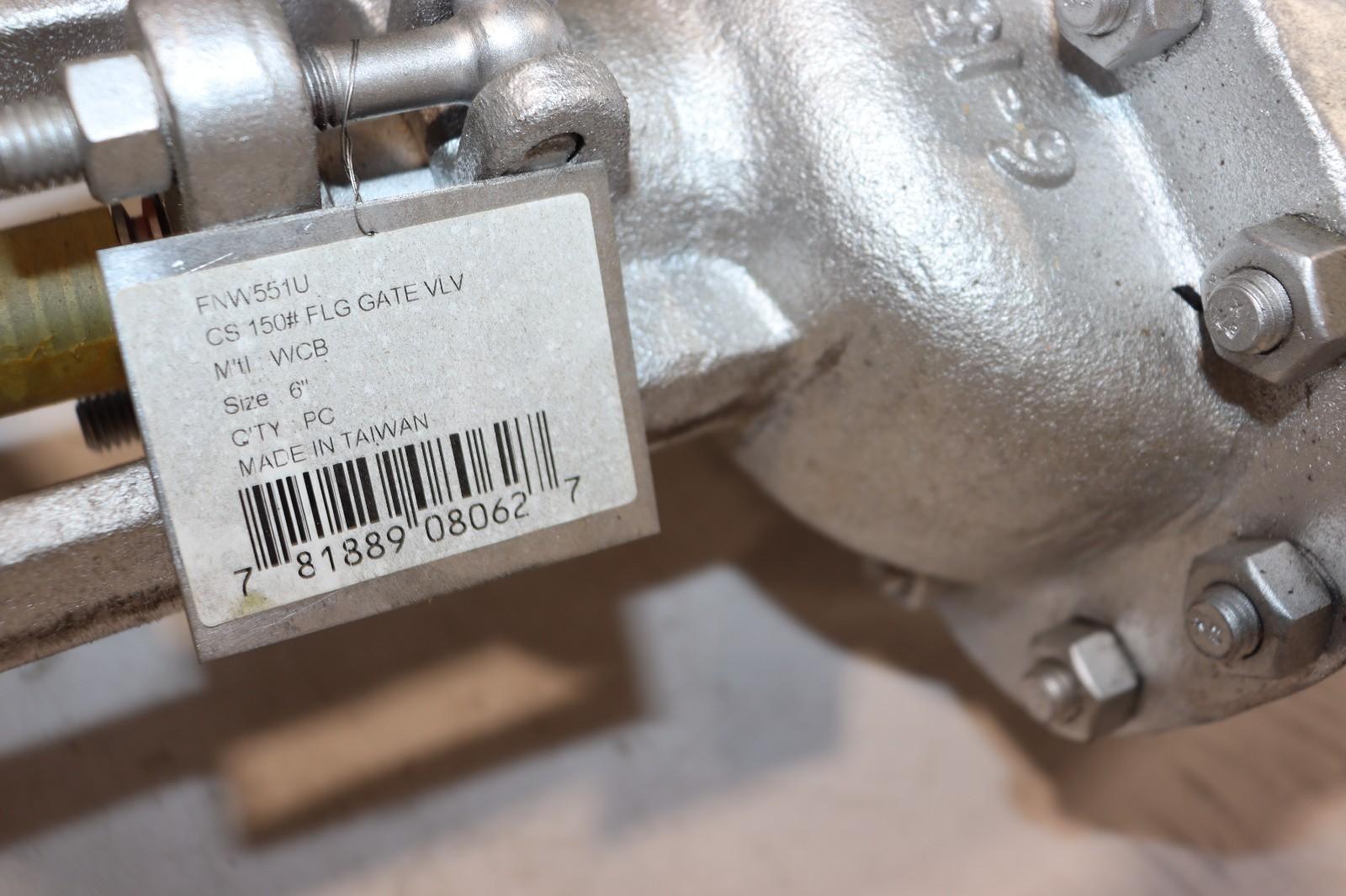 FNW Valve 2" 150# Flanged Carbon Steel Gate Valve w/ Handwheel Fig 551 WCB