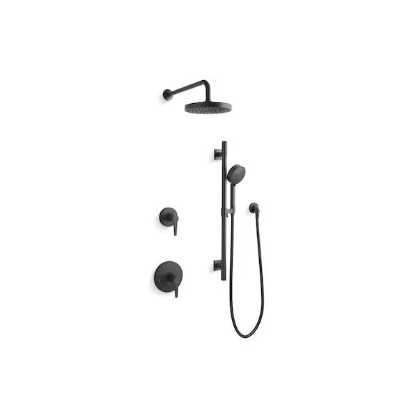 Kohler 26914-G-BL Awaken Showering Kit, 1.78GPM, Matte Black
