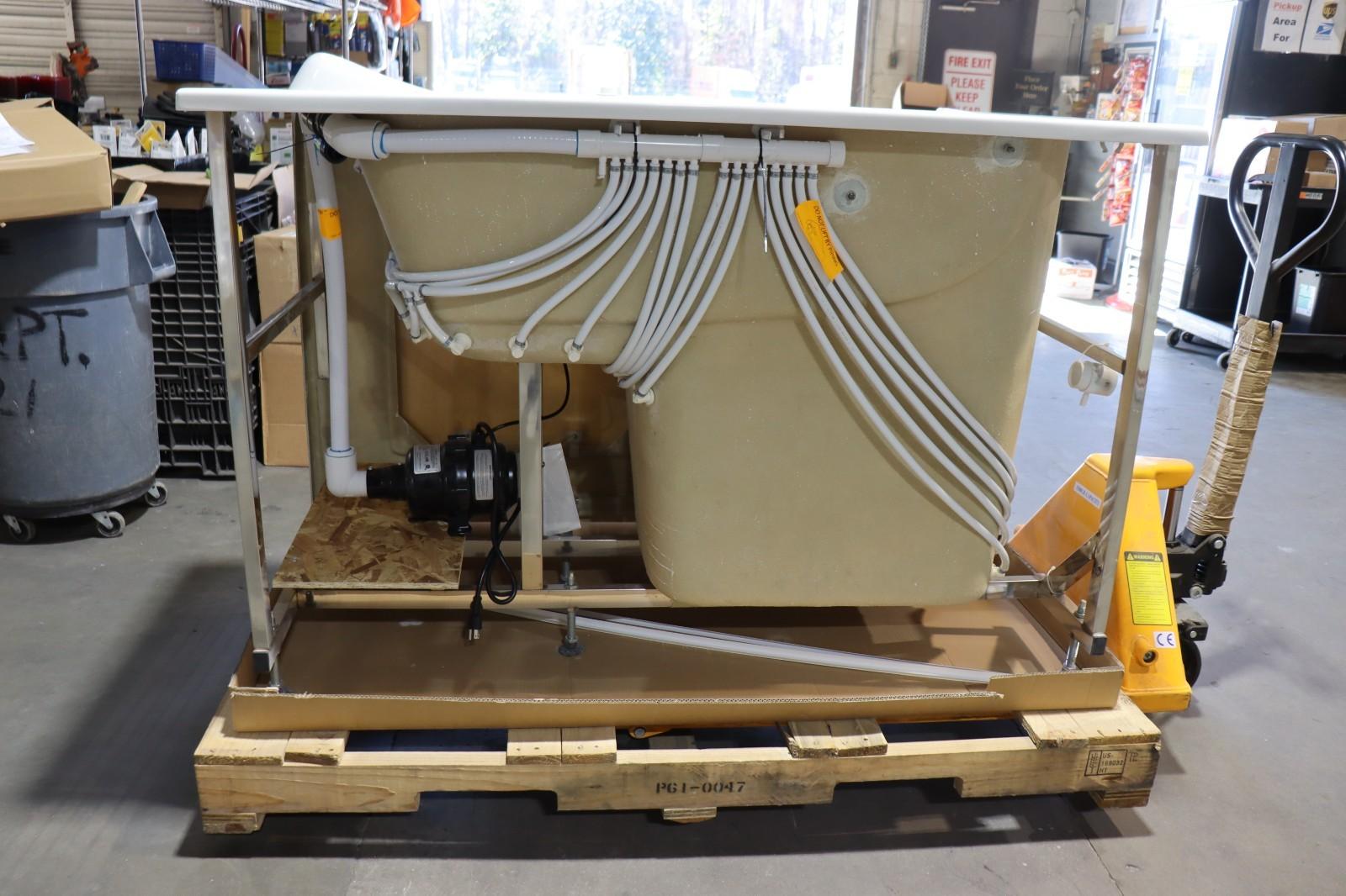 American Standard 60" Alcove Fiberglass Air Walk in Tub w/ Left Drain, White