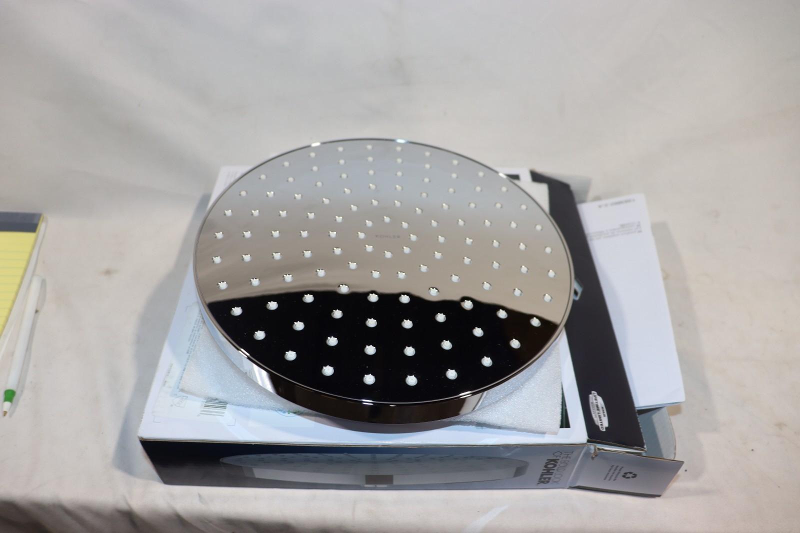 Kohler 76465-G-CP Awaken 10 Inch Single-Function Rain Shower Head, Round Rain