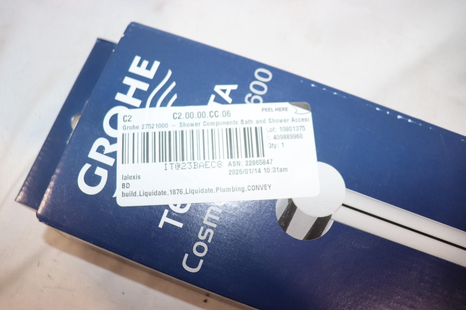 GROHE 27521000 Tempesta Shower Slide Bar Cosmopolitan 600 Chrome 24 In.