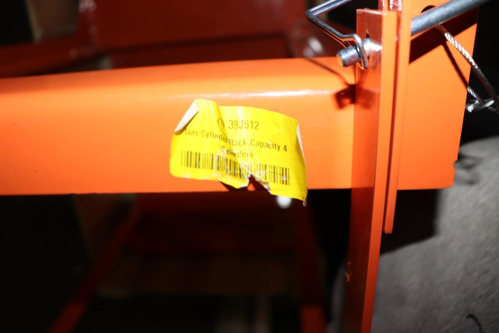 Forklift 9" Capacity Cylinder Caddy Holds 4 Cylinders 1500lb Capacity, 39J512,