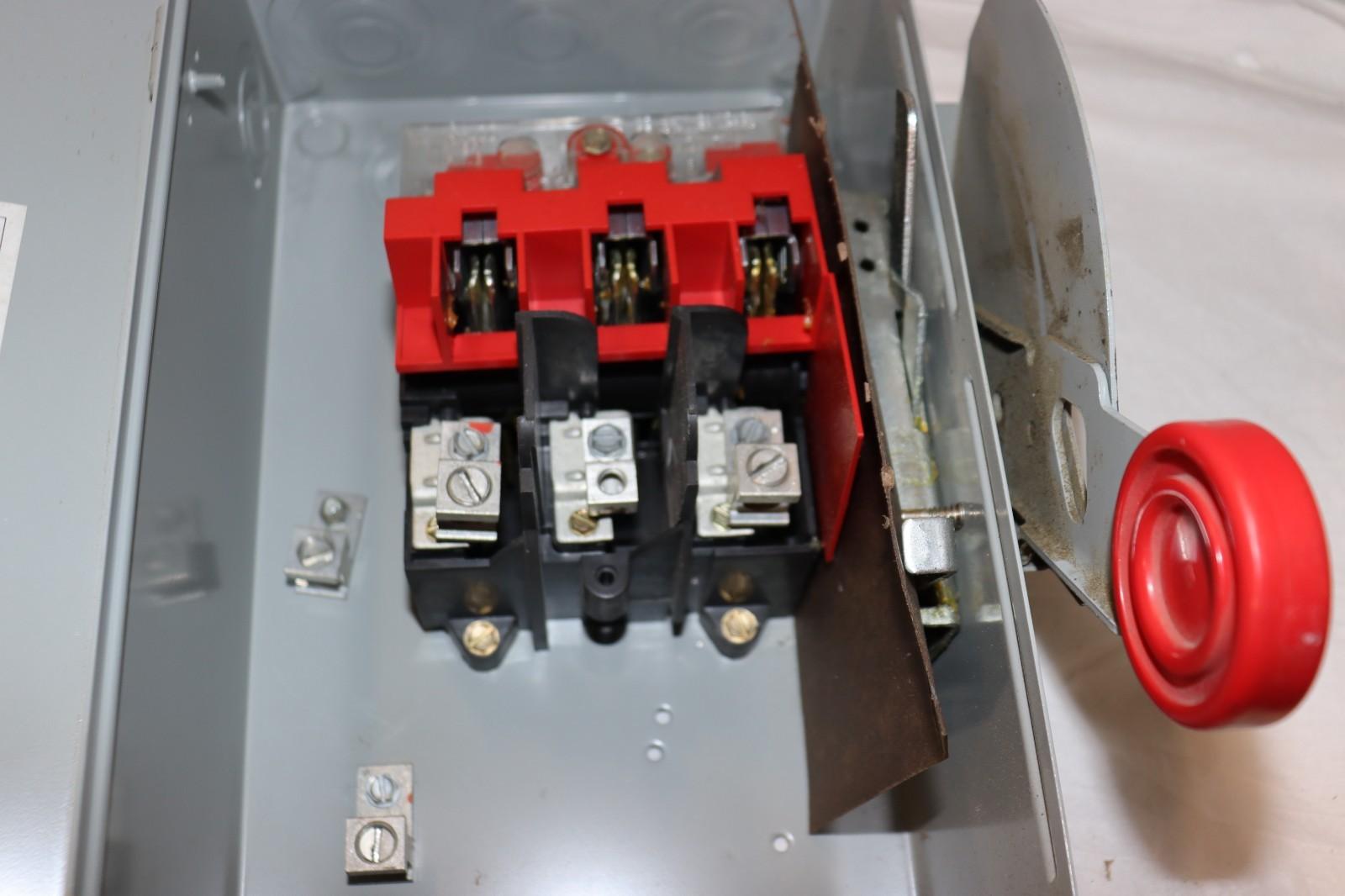 Eaton DH362UGK 60A 600V Heavy Duty Outdoor Disconnect Safety Switch, 1/3PH