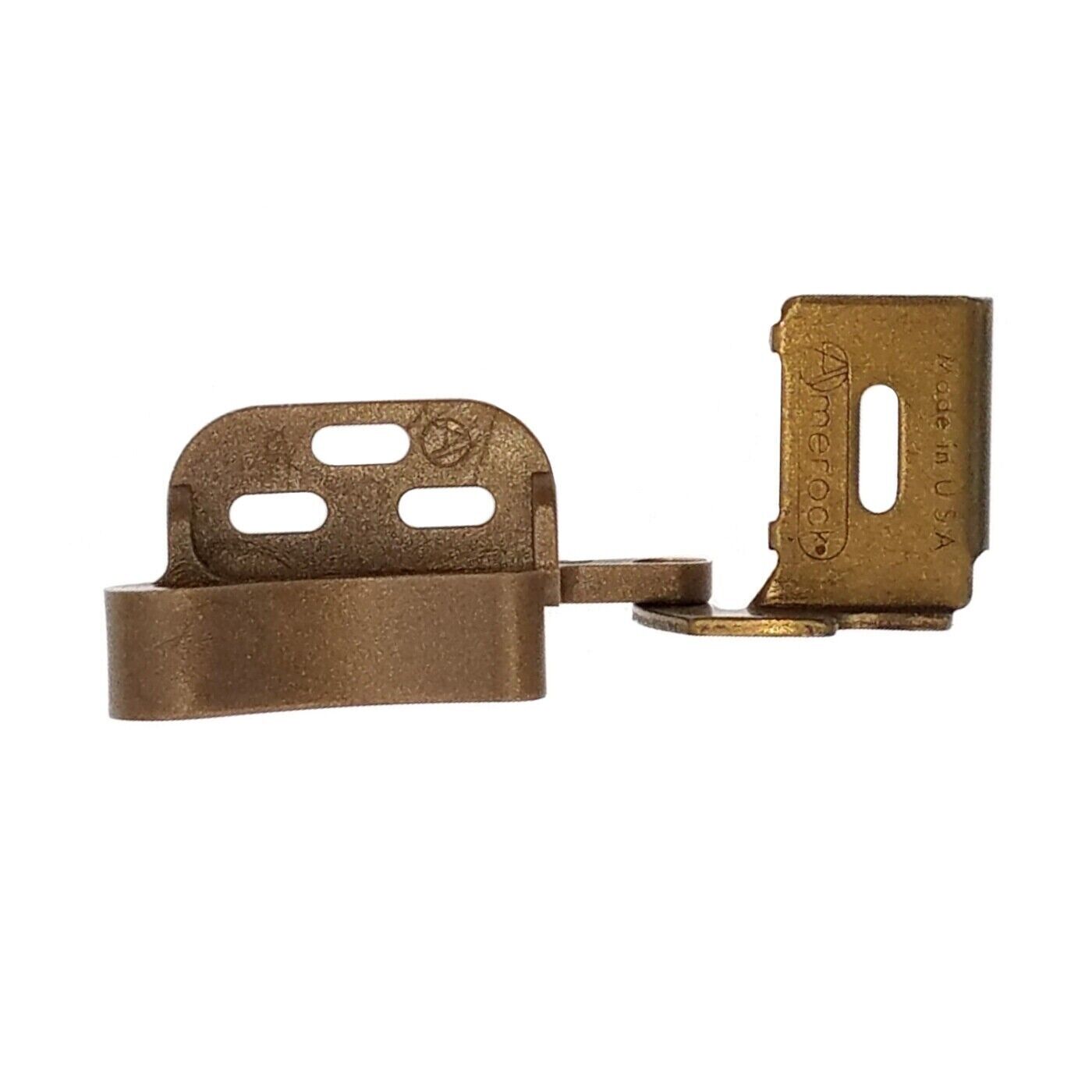 Amerock Marathon Right Hand Brass 1/2" Overlay Full Wrap Knife Hinge, D2665R-BB