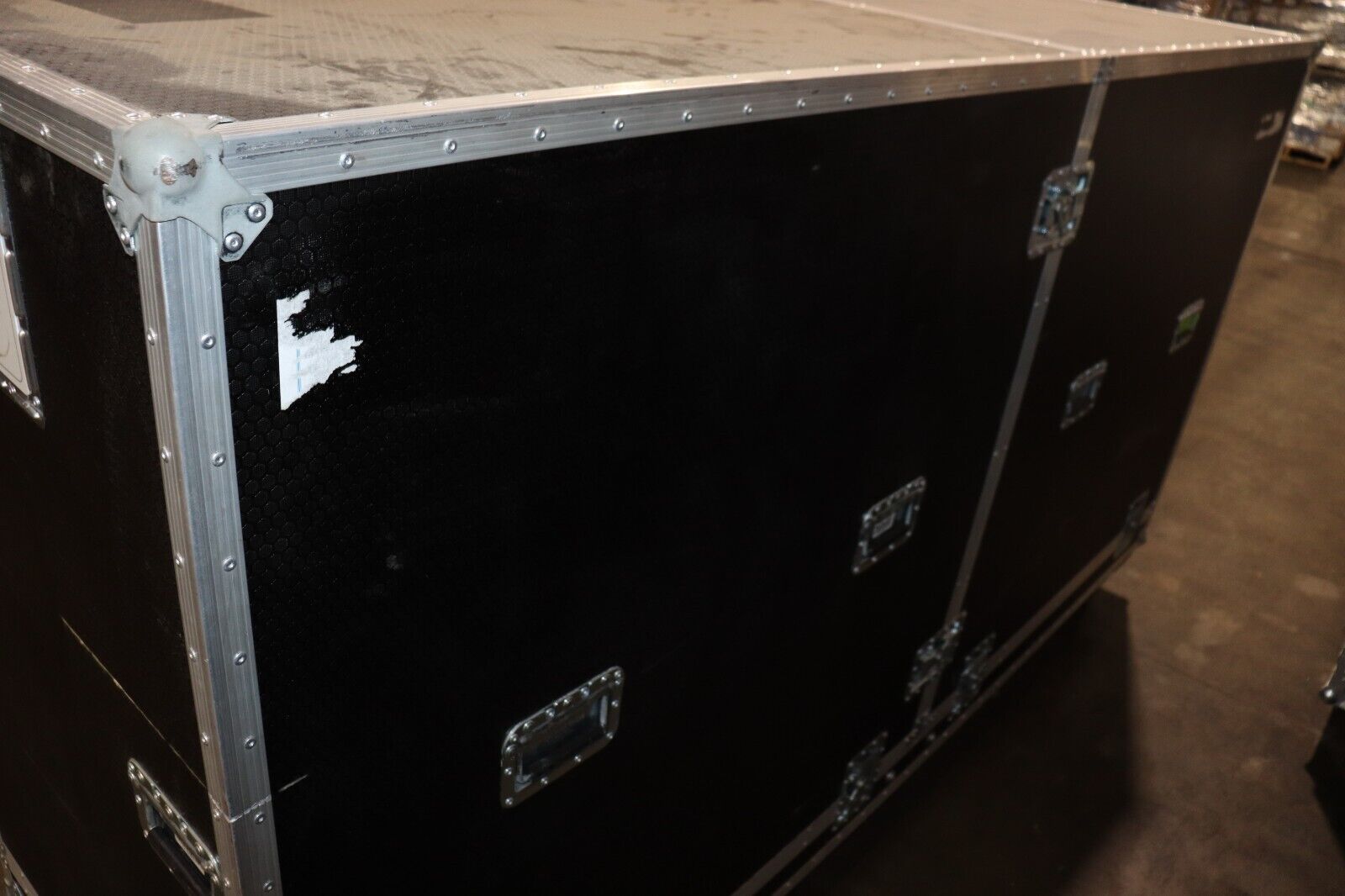 Road Case LARGE 102"x32"x58" Set Square Staging Travel Case, w/ Casters, Black