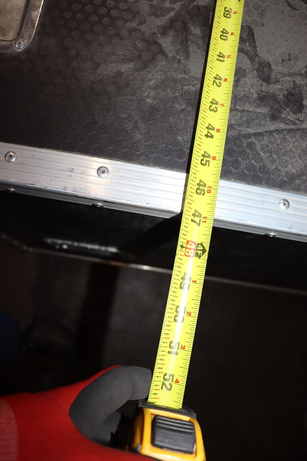 Road Case 38"x47"x33" Set Square Staging Travel Case, w/ Casters, Black