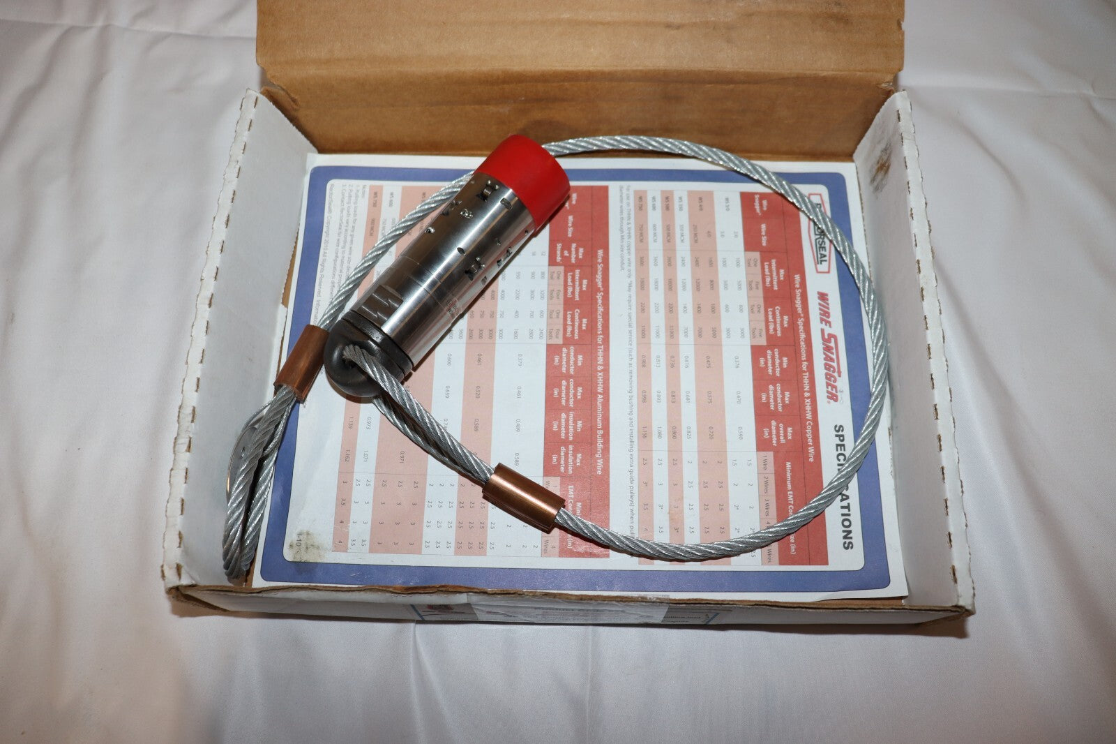 RECTORSEAL WIRE SNAGGER 97971 350 MCM, Tool w/ 31 inch cable, New