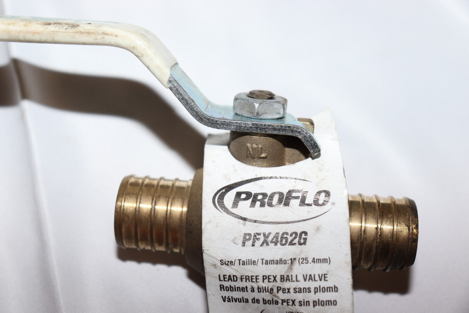 2-Pack PROFLO PFX462G 1" Pex Ball Valve, Slight Damage, See Photos