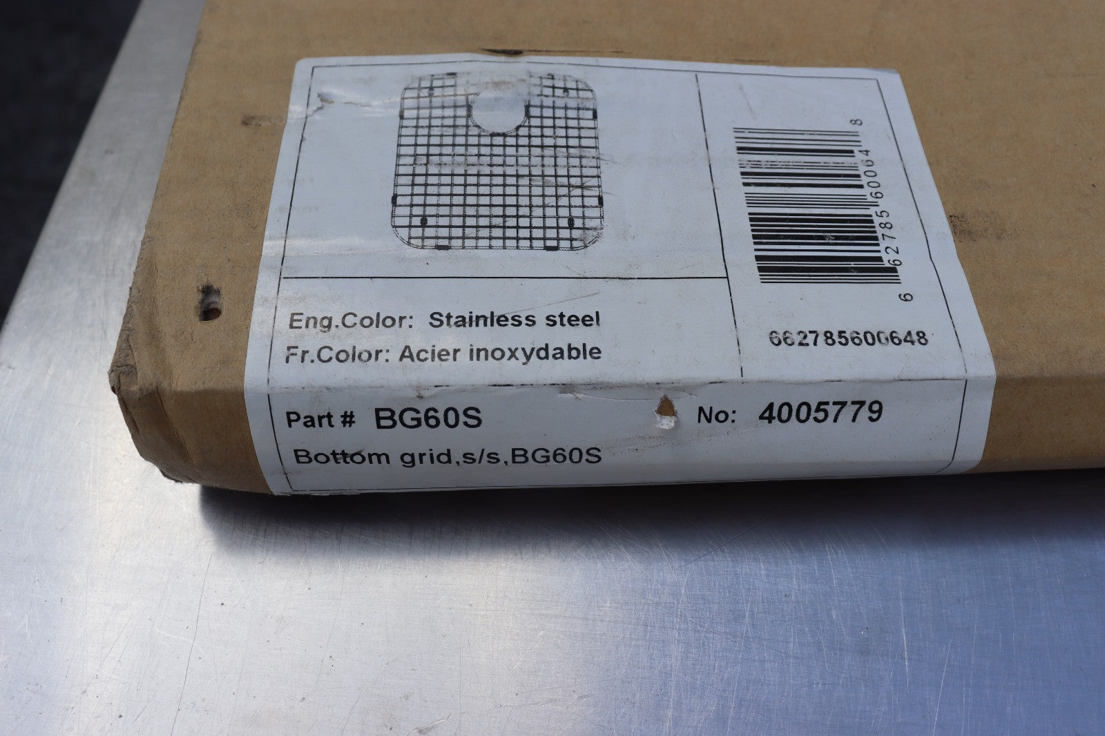 Kindred BG60S Bottom Grid, Kitchen Sink Bottom Grid