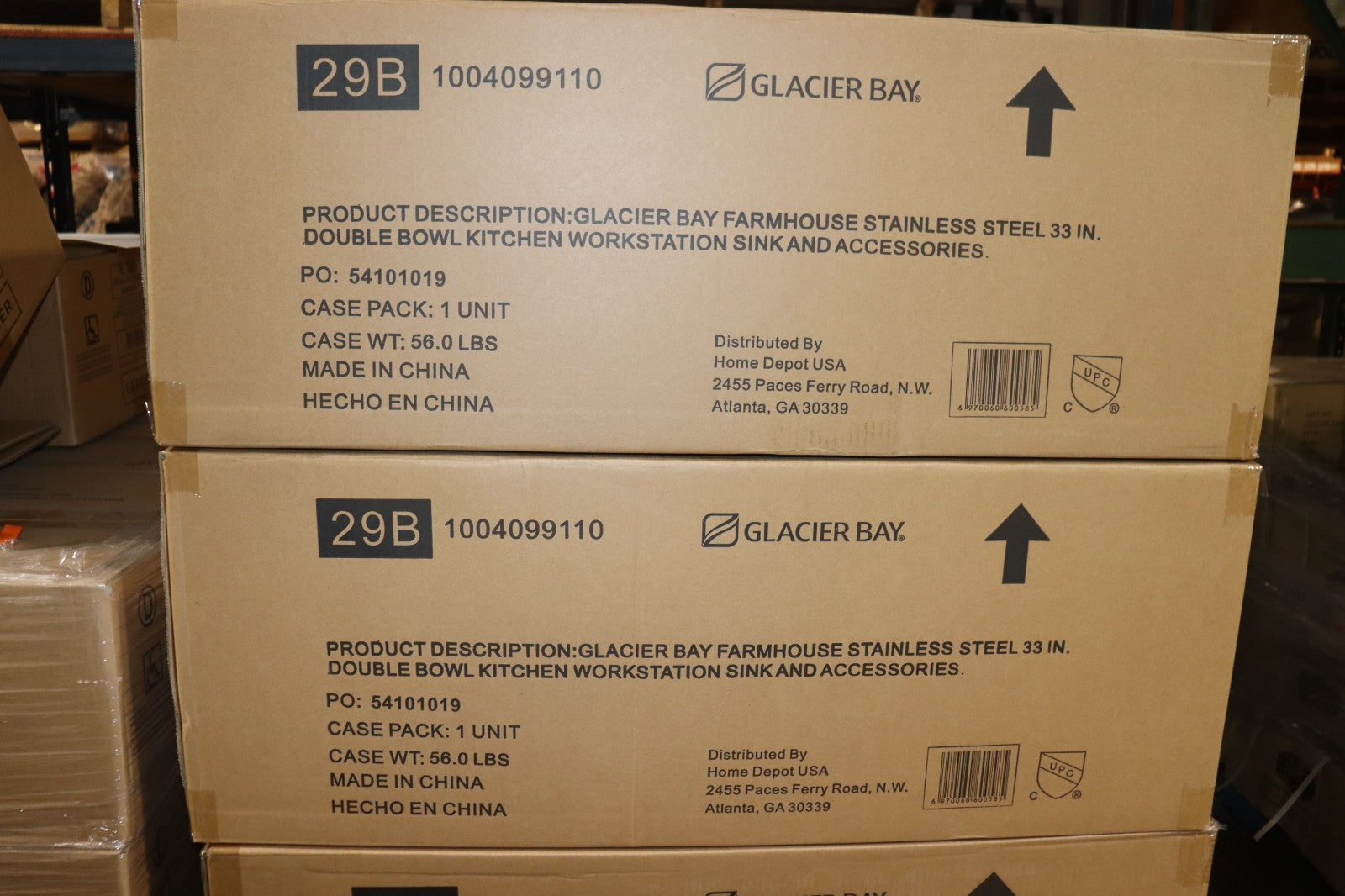 Glacier Bay Zero Radius Farmhouse Apron-Front 18G Stainless Steel 33 in. Double