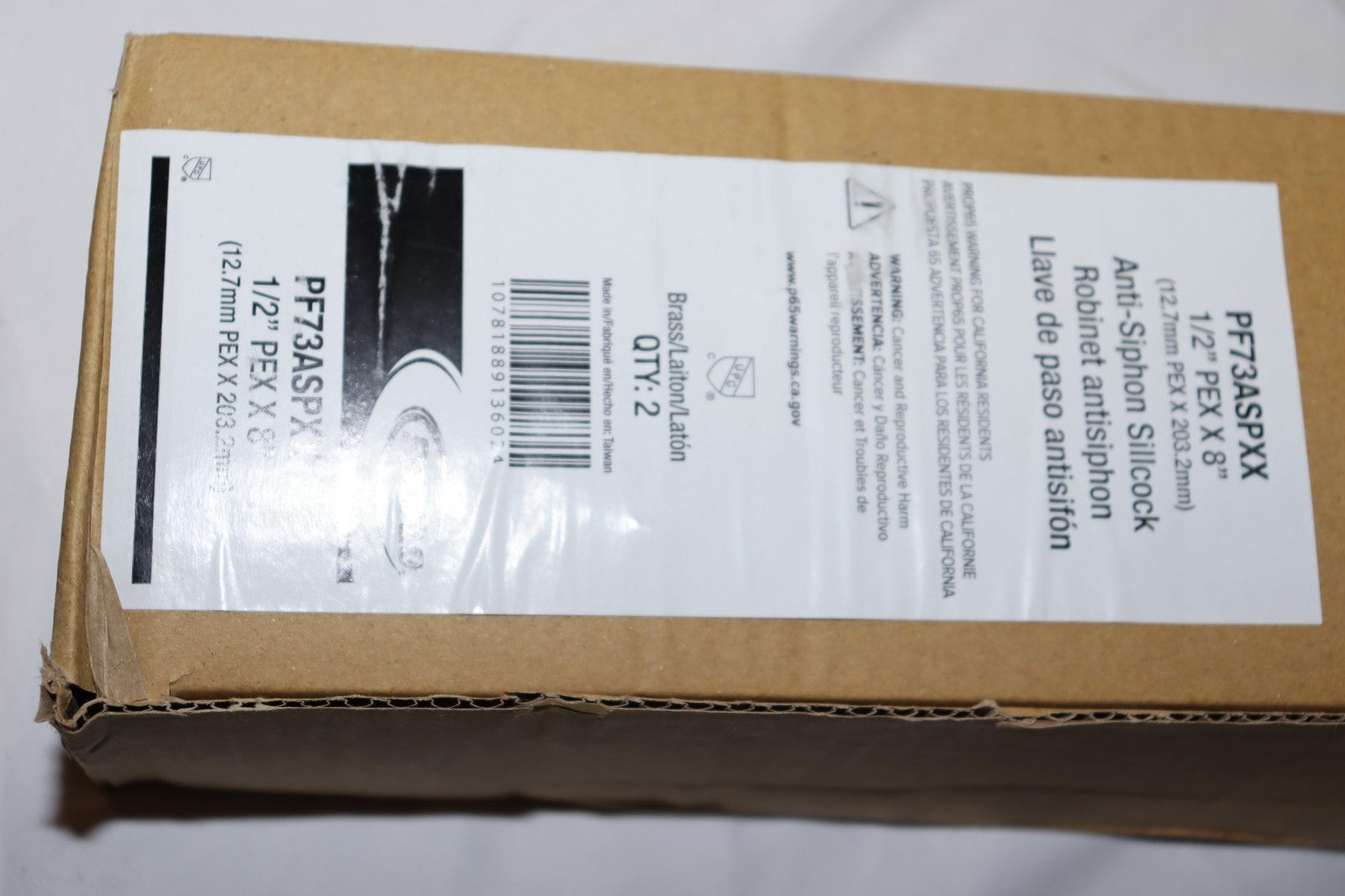 *2 Pk* PROFLO PF73ASPXX Non-Potable Use 1/2"x8" Frost Proof Sillcock w Inlet PEX