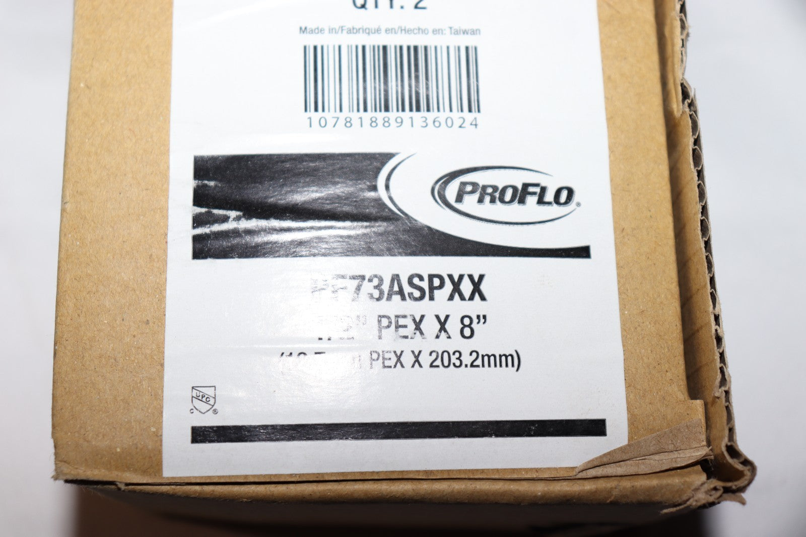*2 Pk* PROFLO PF73ASPXX Non-Potable Use 1/2"x8" Frost Proof Sillcock w Inlet PEX