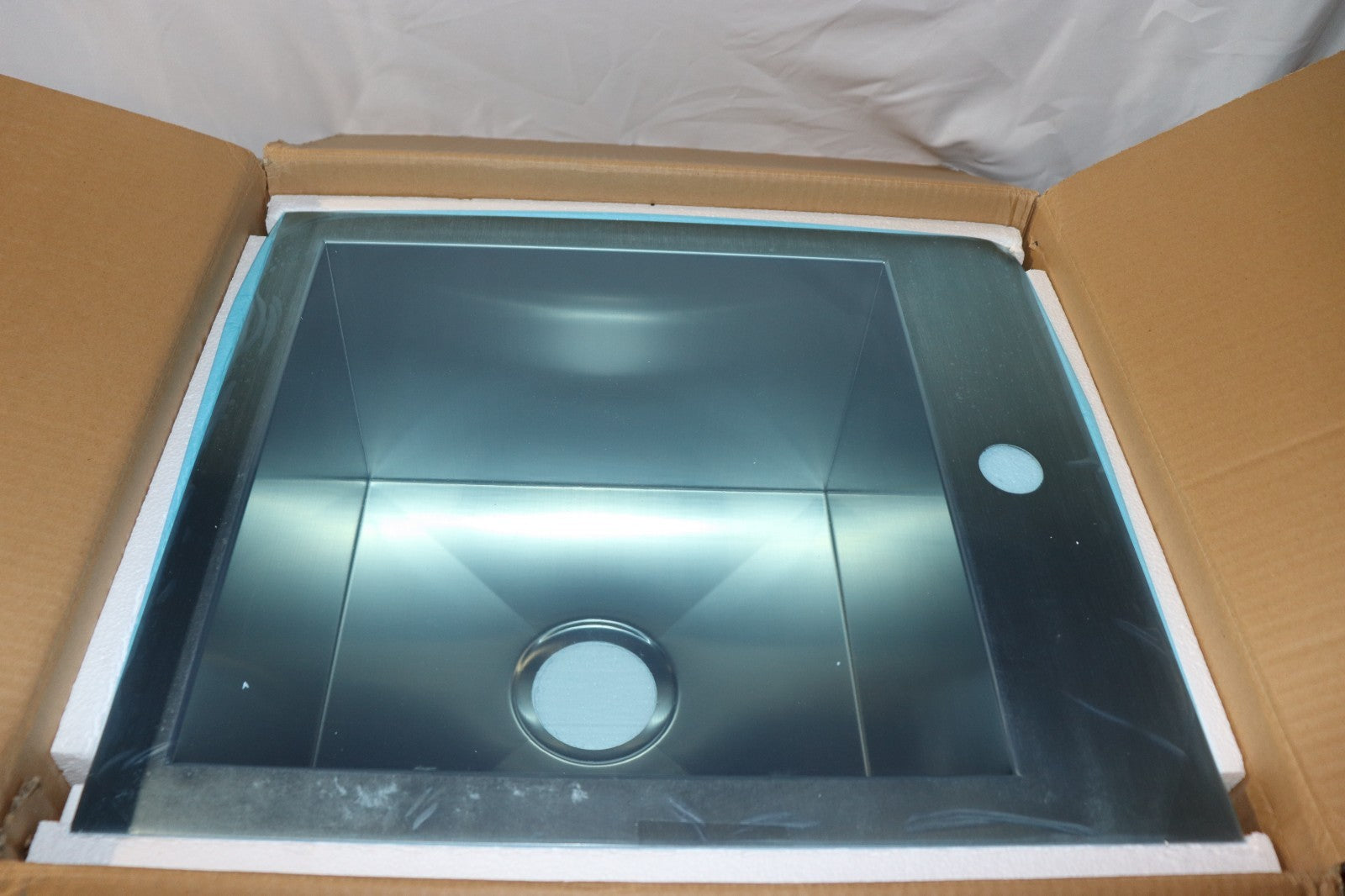 Signature Hardware SHSKDM1515AZ1 Sitka 18" Drop-In/Undermount Stainless Prep Sin