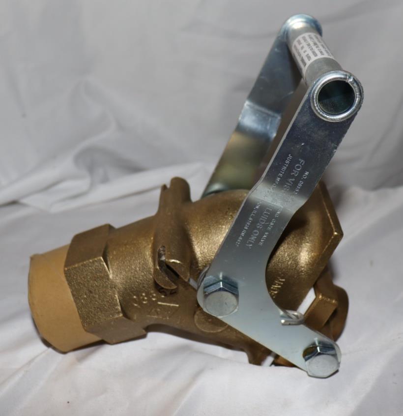 JustRite 08552 Drum Gate Valve: Self-Closing, 2 in Male NPS/2 in Male NPT