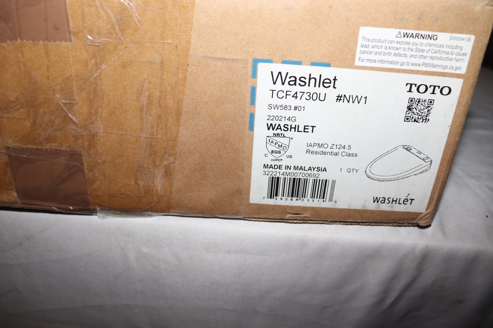 Toto Washlet TCF4730U Sanitary Toilet, Bidet, New