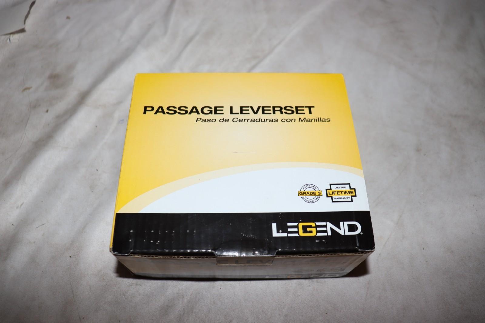 Legend Satin Nickel Passage Hall and Closet Leverset Lockset 809124