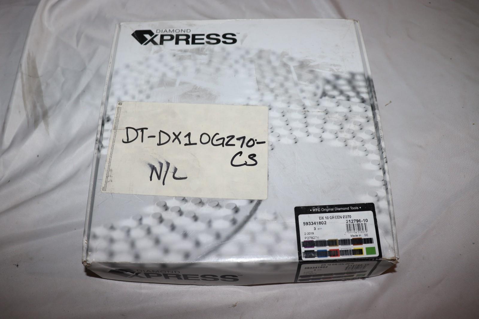 3 Pack - Diamond Express DX 10 Green 3000 Grit 10 Inch Pad 212796-10